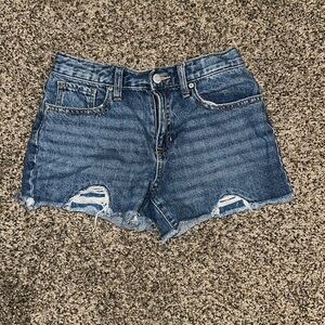 Girls High Rise Adjustable Waist Shorts